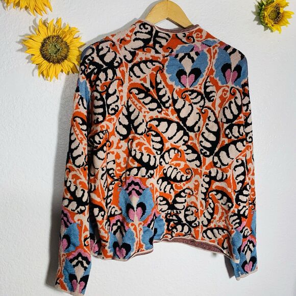 Anthropologie Maeve Mock Neck Multi-Pattern Oversized Sweater Size Small Women’s - Picture 6 of 15